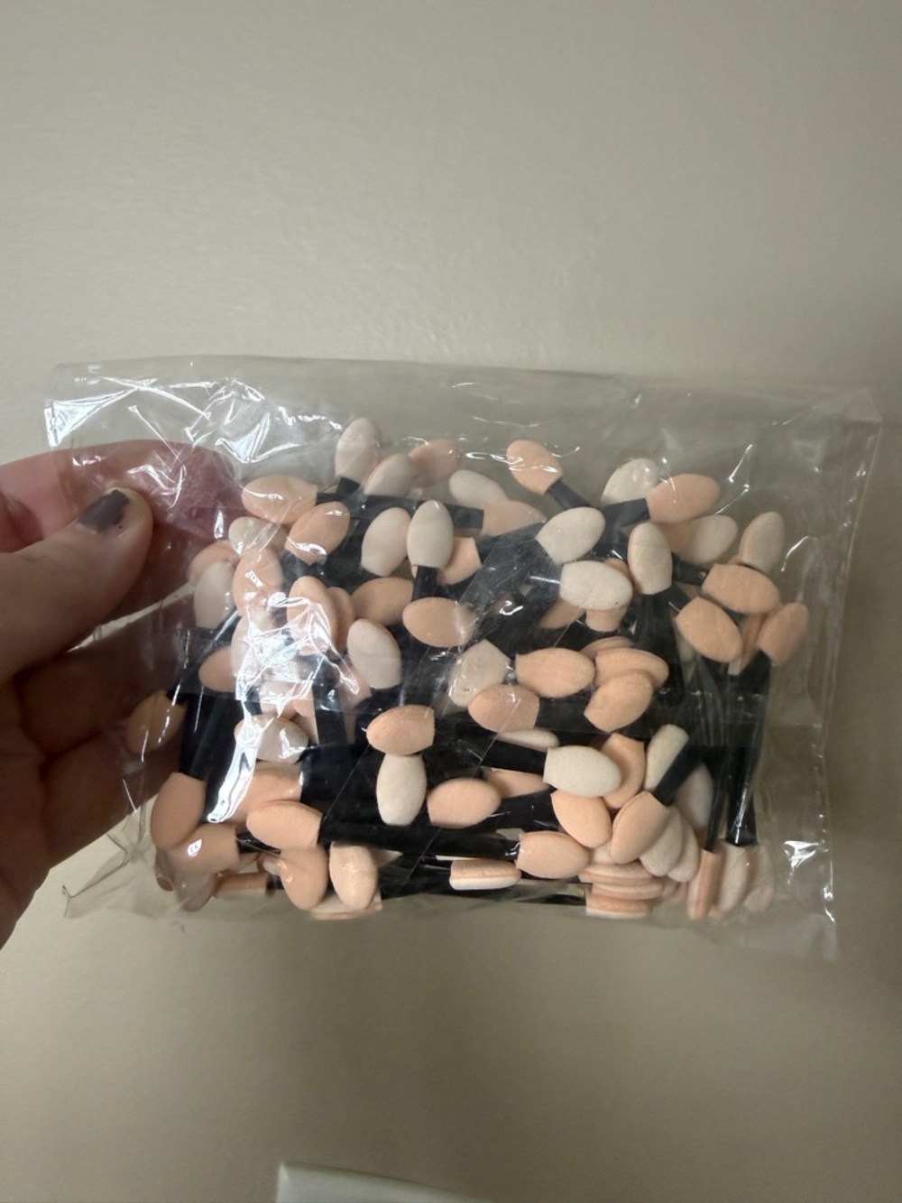 Pack of Peach & Cream Makeup Sponge Applicators
